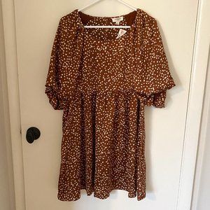 Umgee Puff Sleeve Dress
